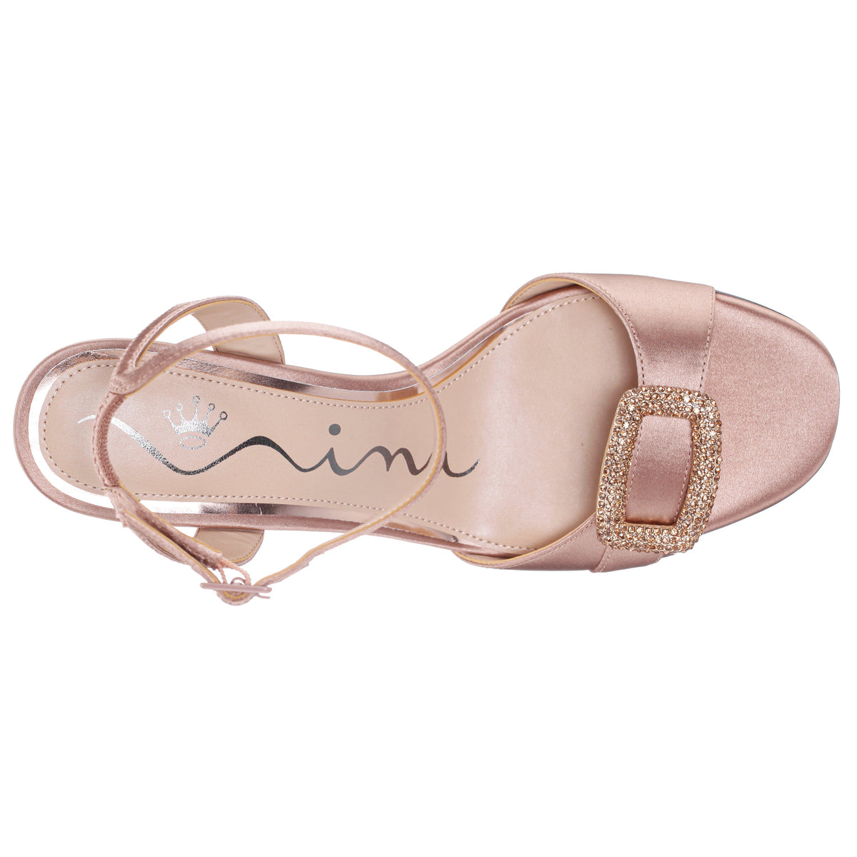 Quenbie Brown Sandal Mid-Heel | Nina Shoes