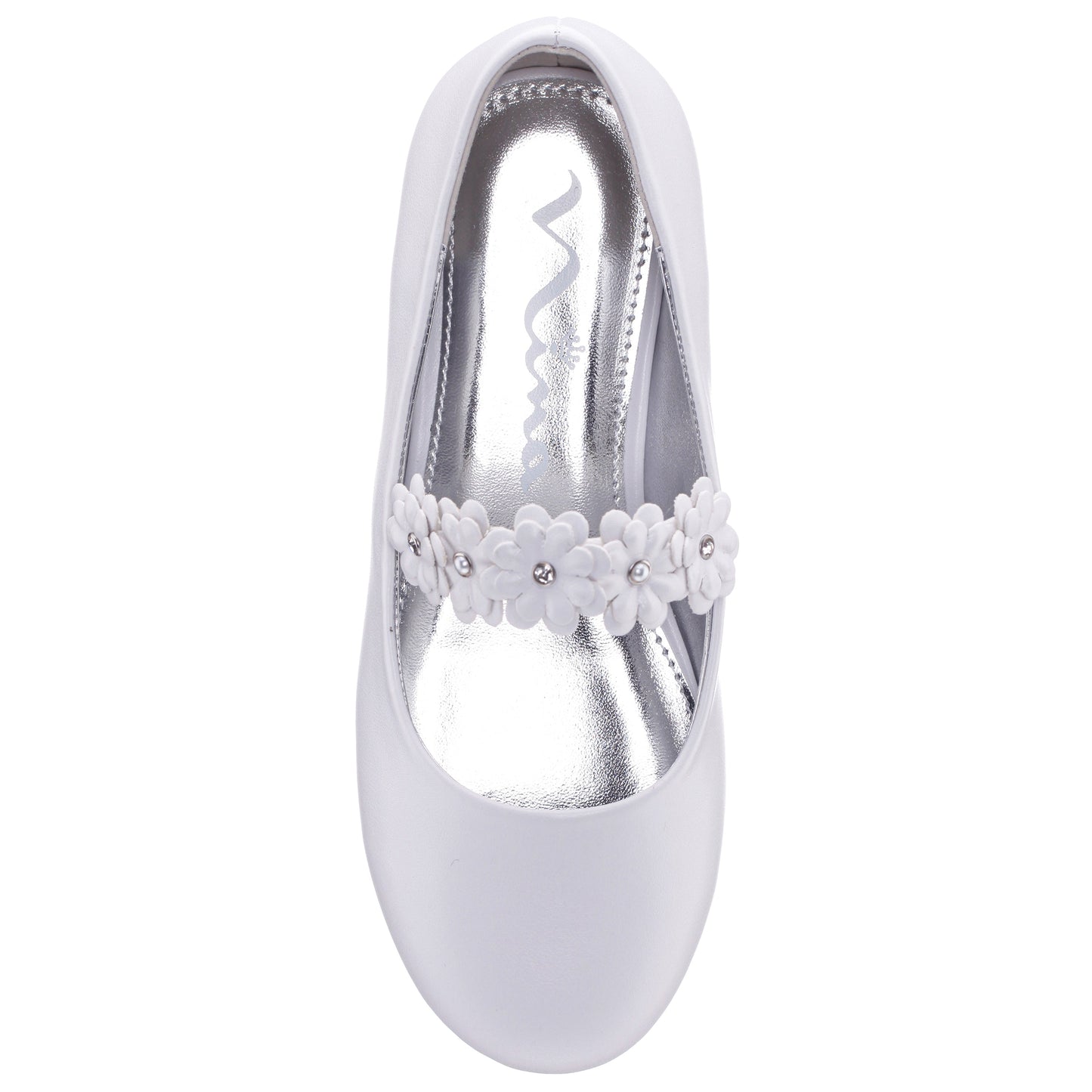 Girls Rozy White Ballet Dress Shoes | Nina Shoes