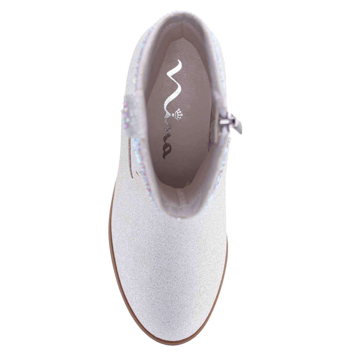 Girls Hawley White Heel Cowboy Boots | Nina Shoes