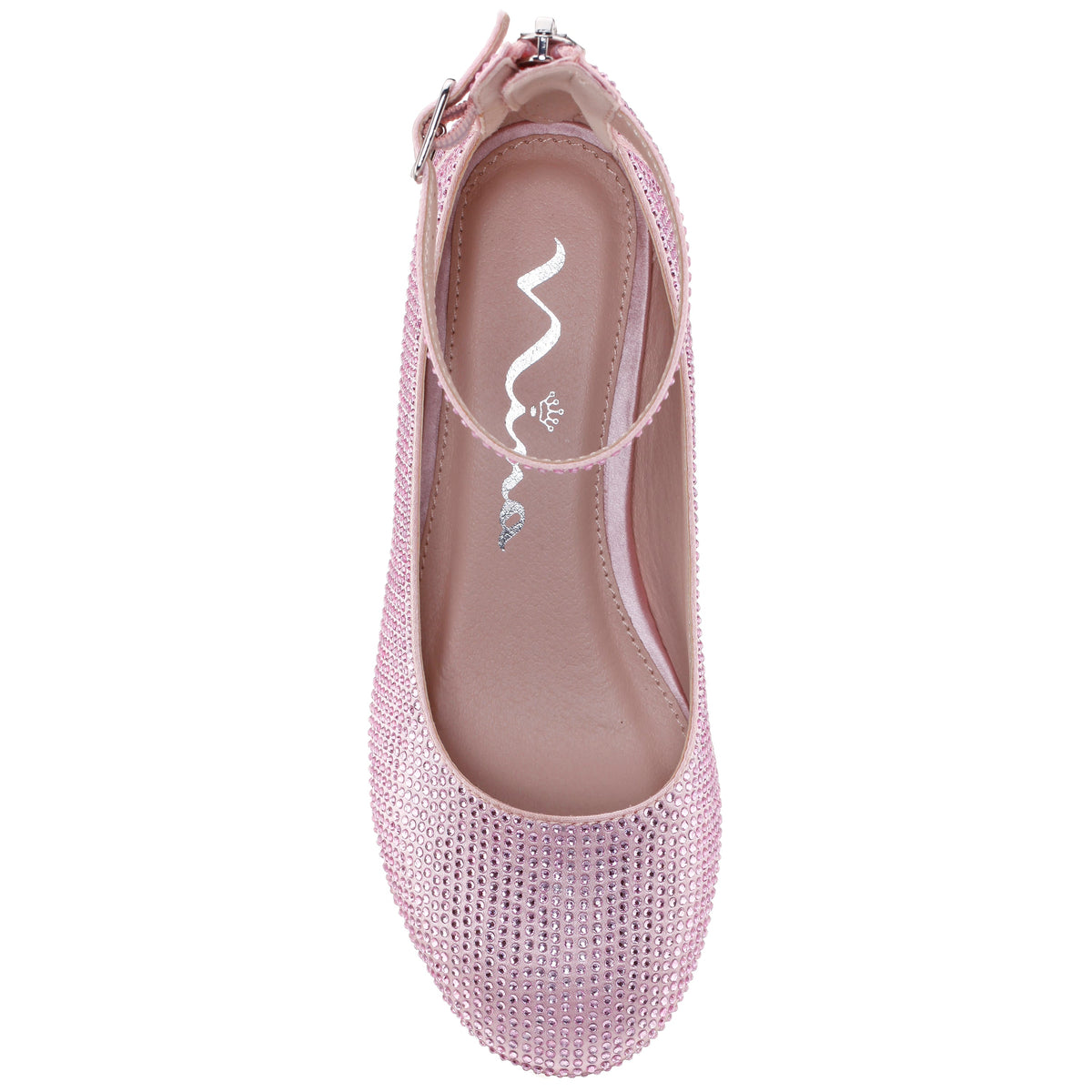 Girls Lennie2 Pink Rhinestone Dress Shoes | Nina Shoes