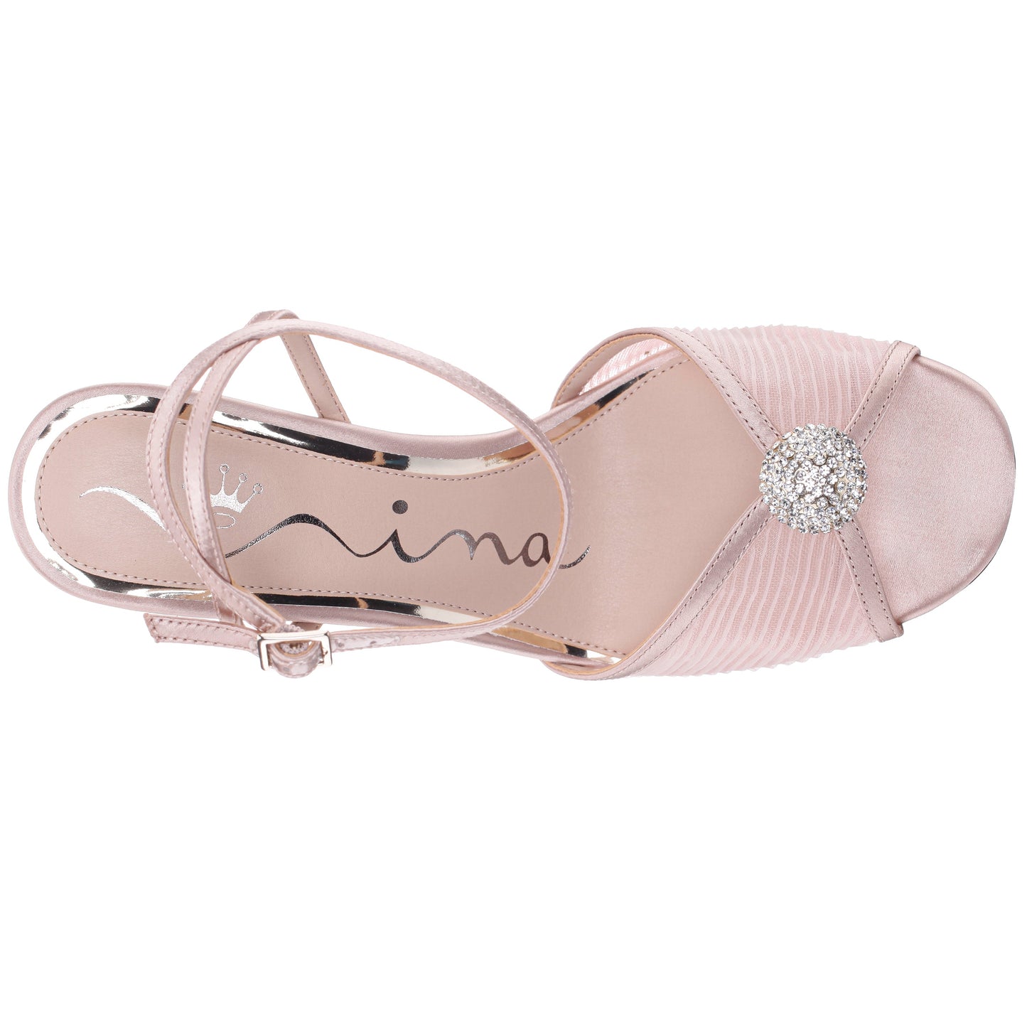 Allyce Pearl Rose Block-Heel Sandals | Nina Shoes