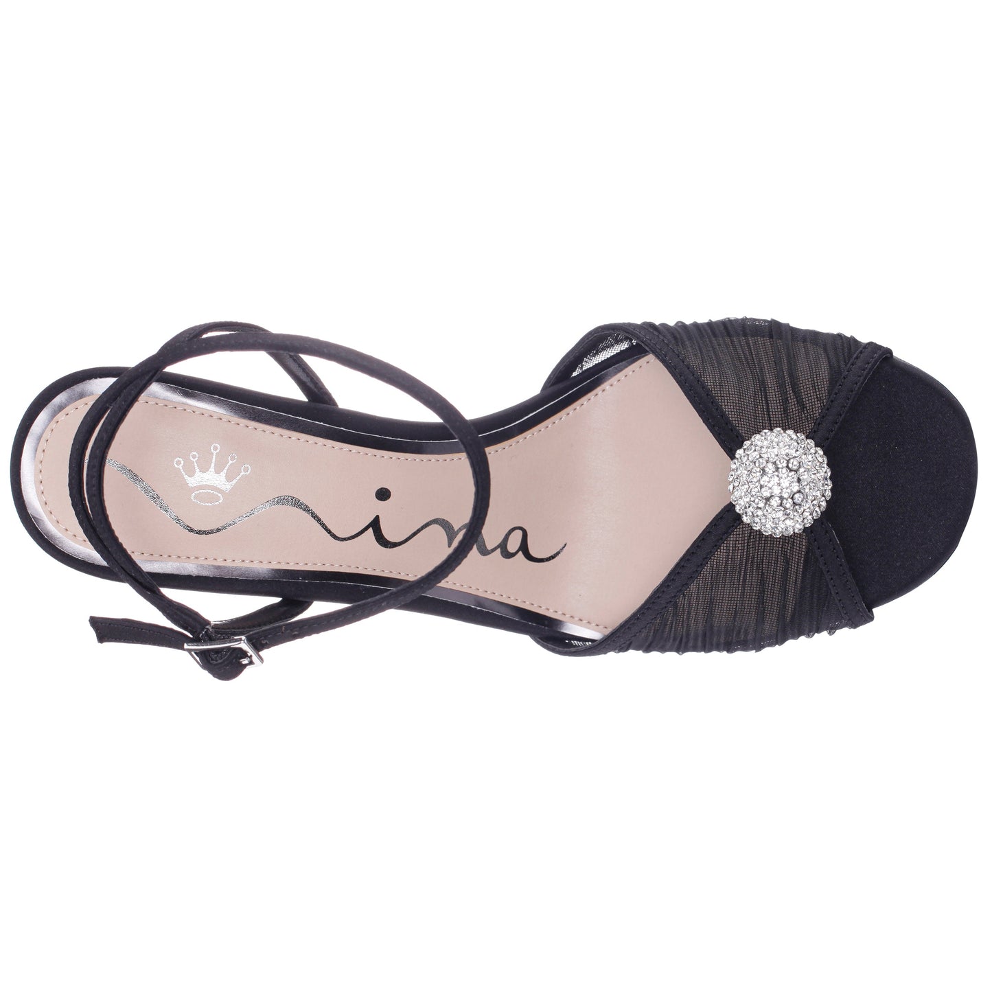 Allyce Black Block-Heel Sandals | Nina Shoes