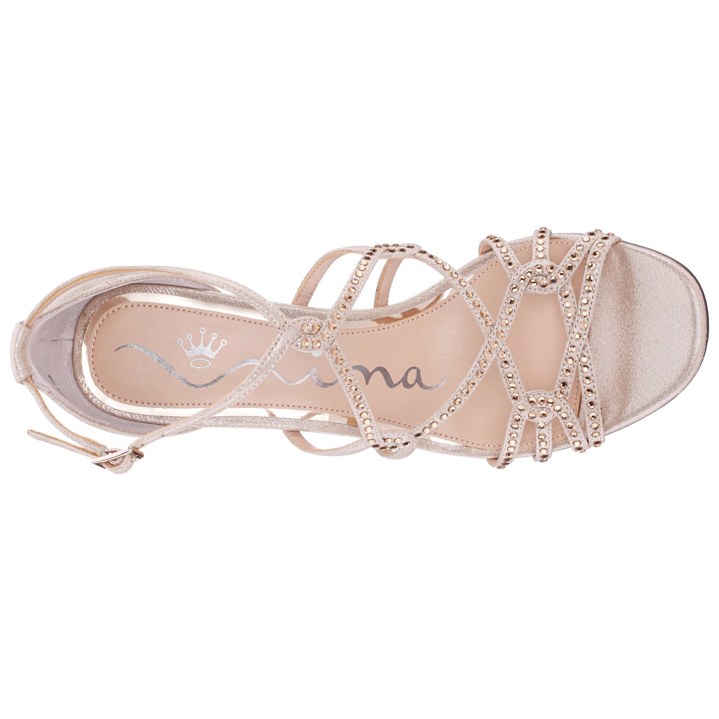 Aniela Gold Sandal High-Heel | Nina Shoes