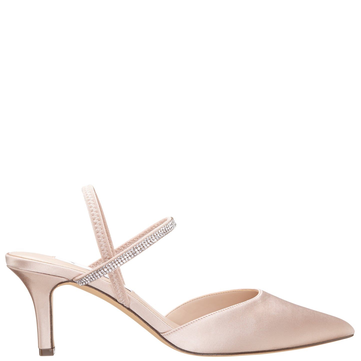Billie Pearl Rose Satin Mid-Heel Pumps | Nina Shoes