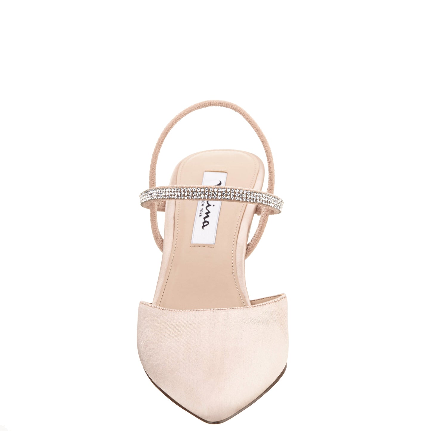 Billie Pearl Rose Satin Mid-Heel Pumps | Nina Shoes
