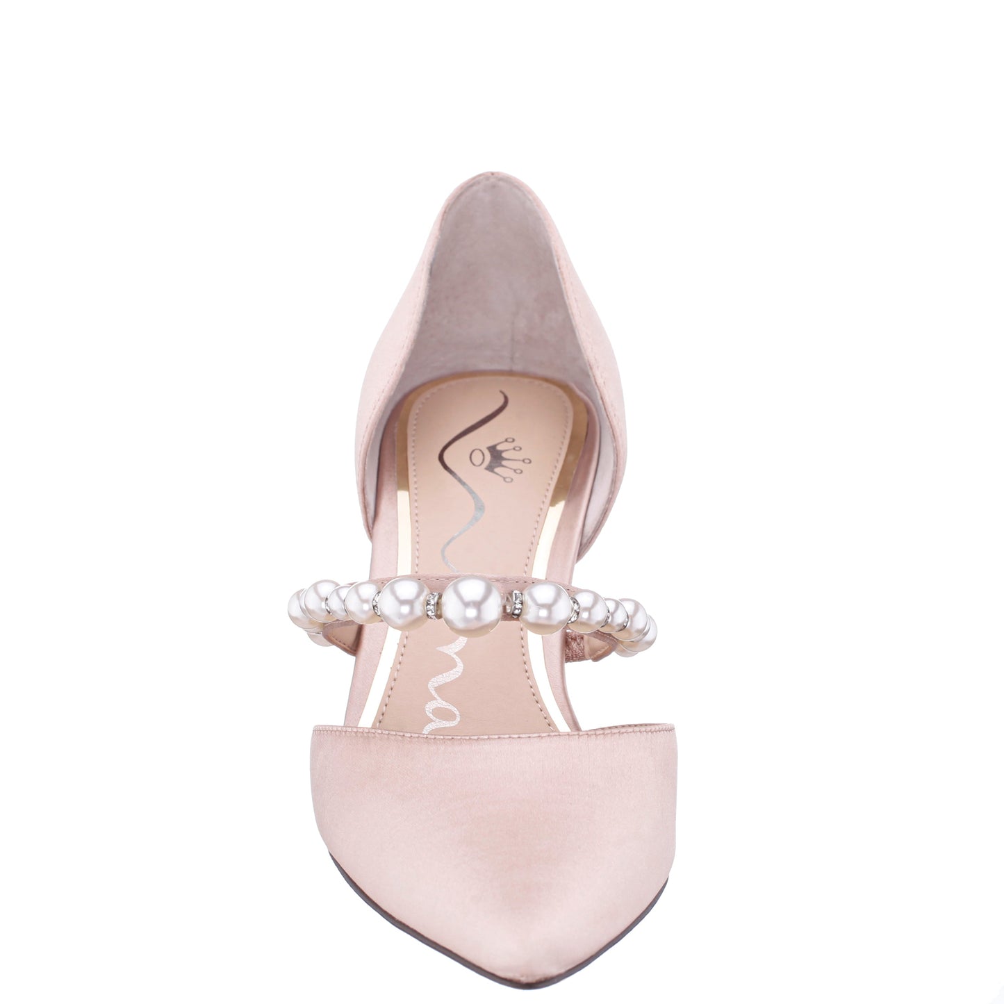 Blair Pearl Rose Satin Mid-Heel Pumps | Nina Shoes