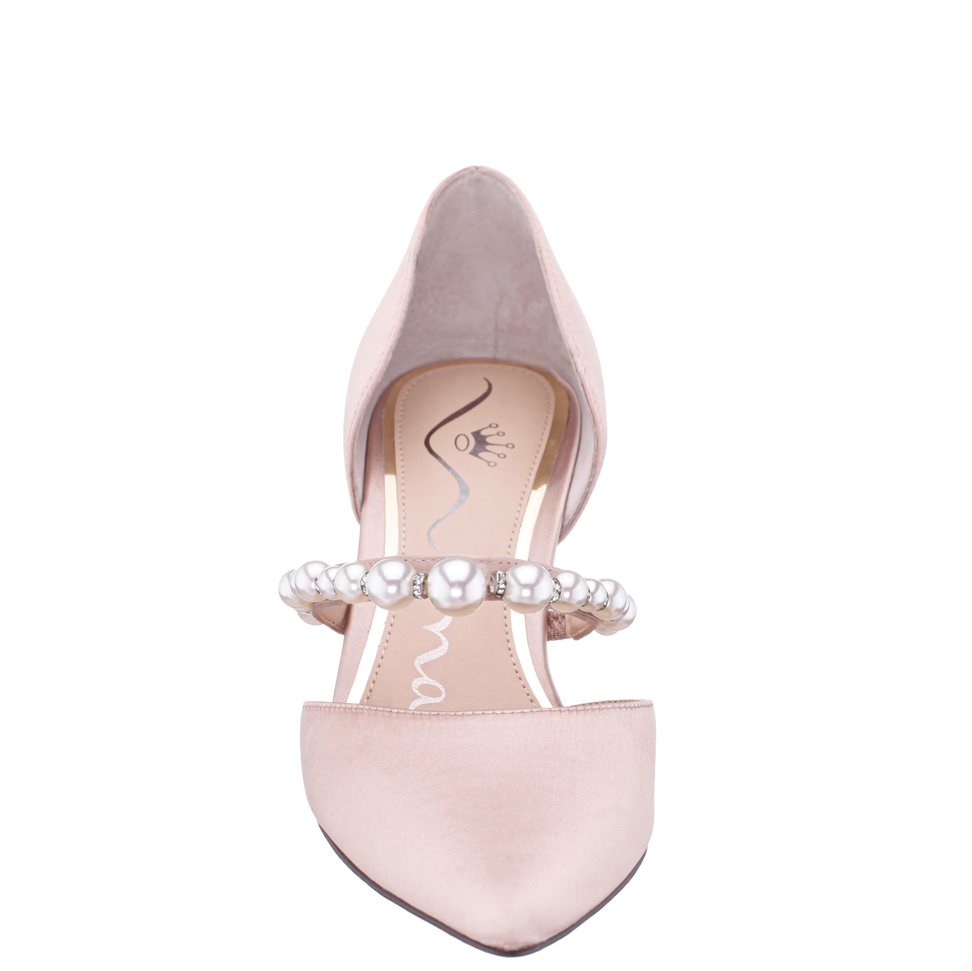 Blair Pearl Rose Satin Mid-Heel Pumps | Nina Shoes