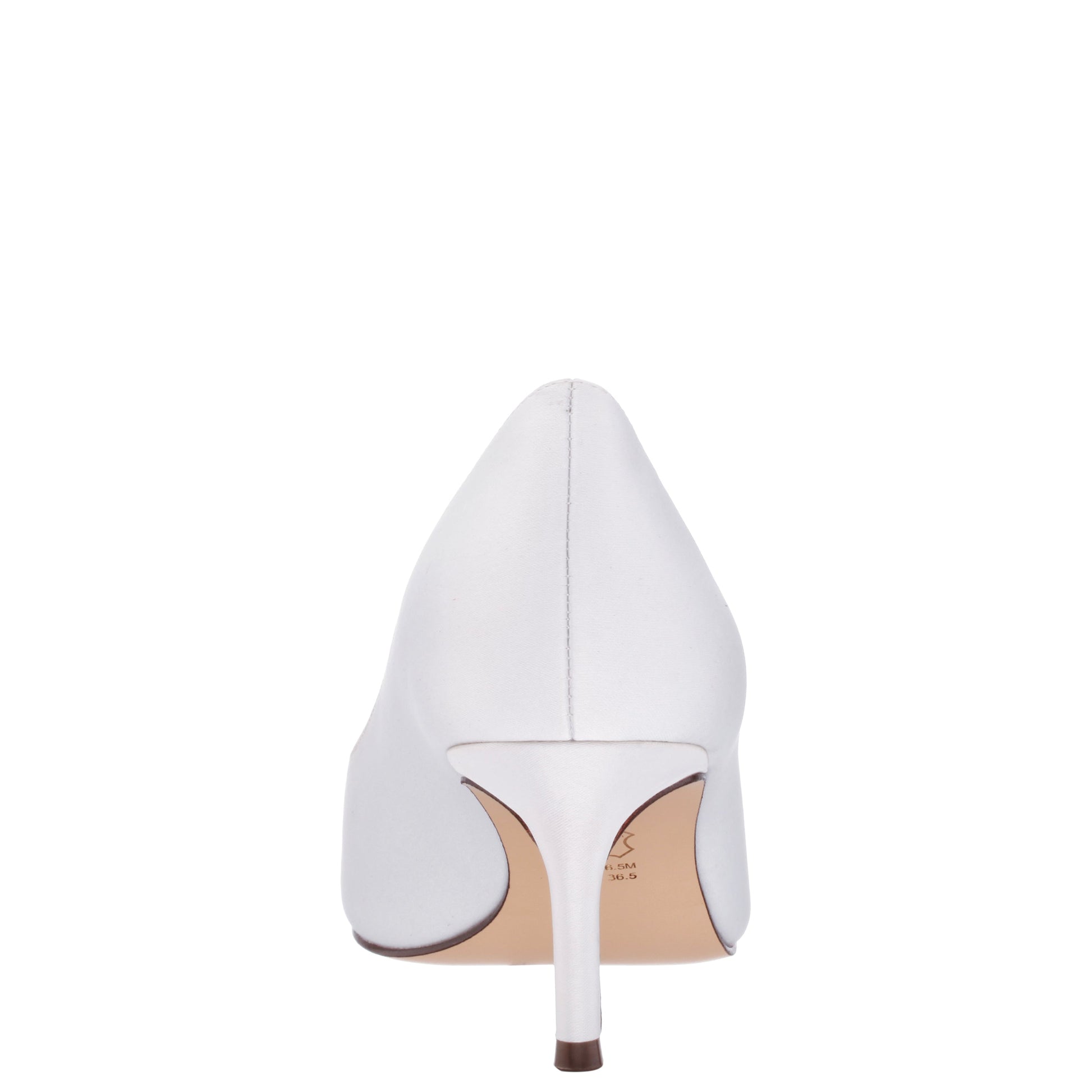 Nina60 Ivory Satin Mid-Heel Classic Pump | Nina Shoes