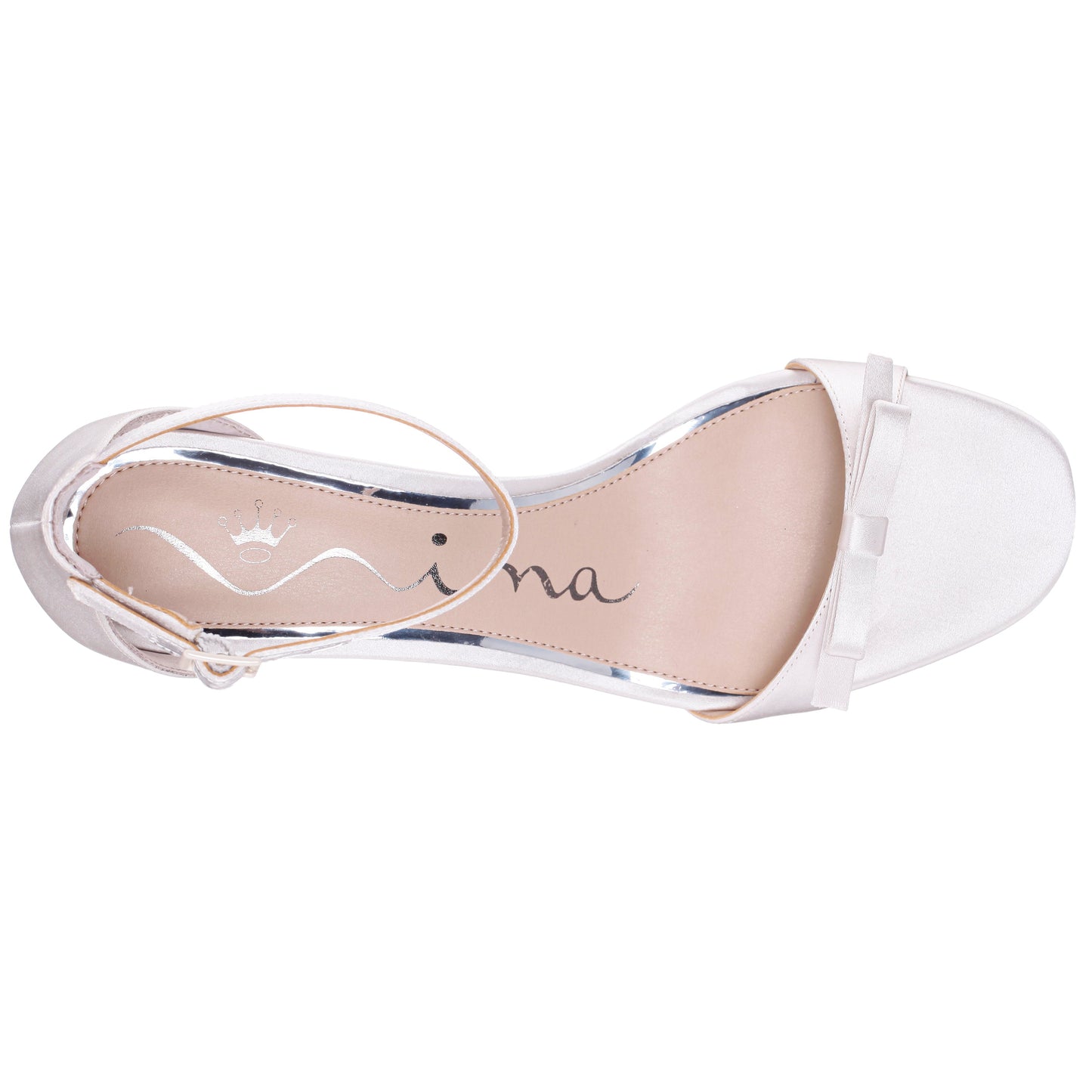 Bia White Sandal Mid-Heel | Nina Shoes