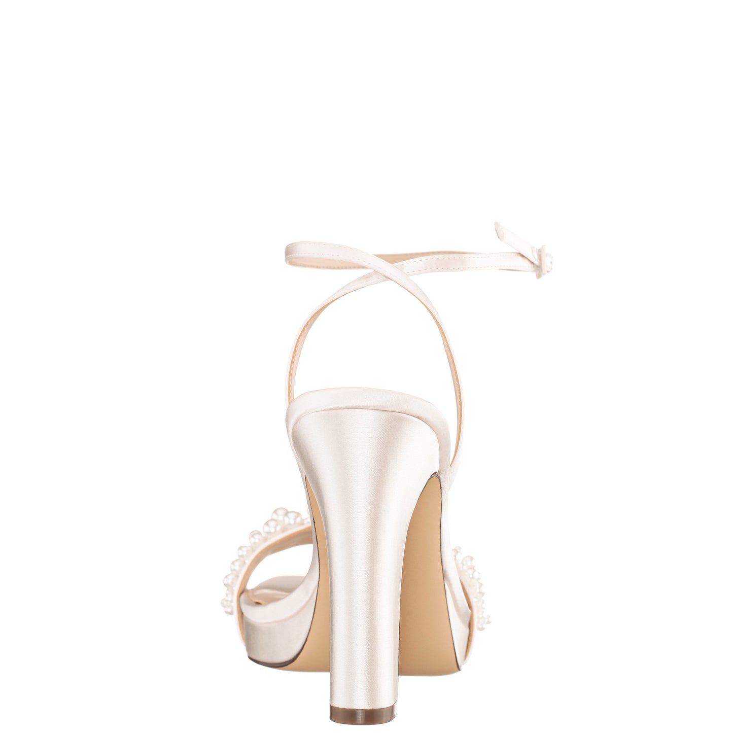 Evette White Sandal High-Heel Platform | Nina Shoes