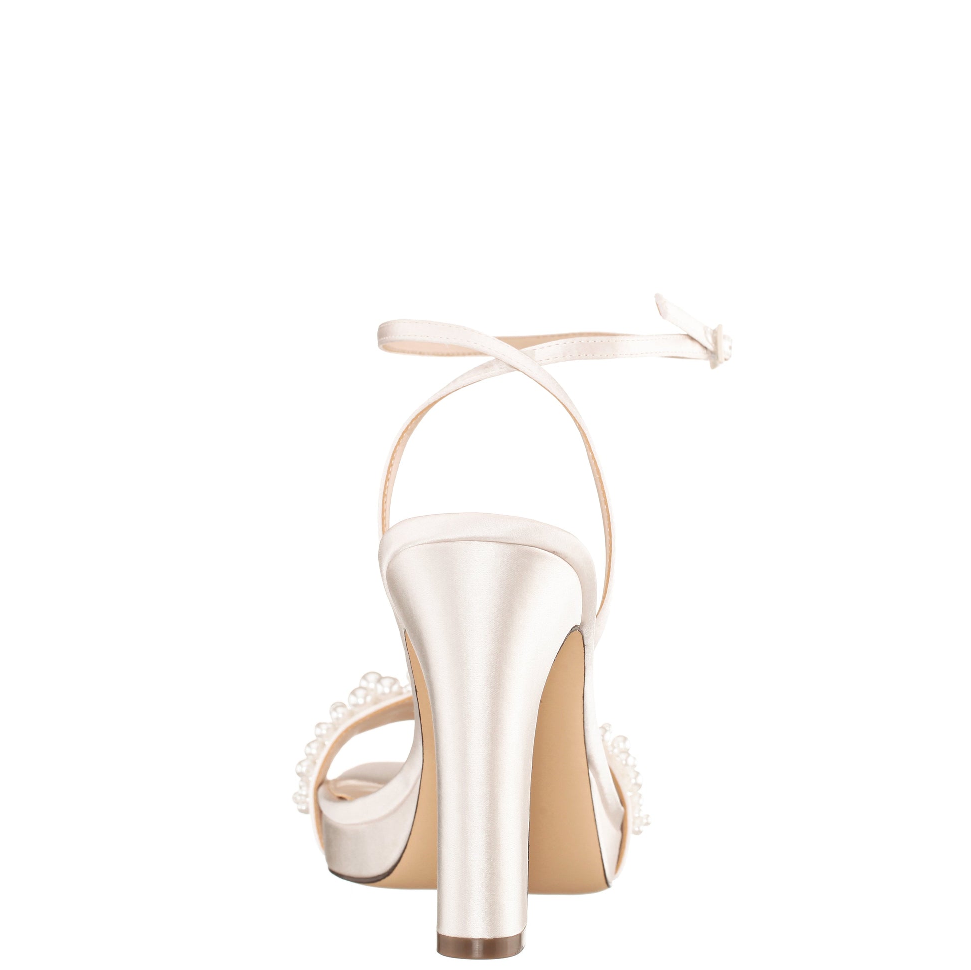 Evette White Sandal High-Heel Platform | Nina Shoes