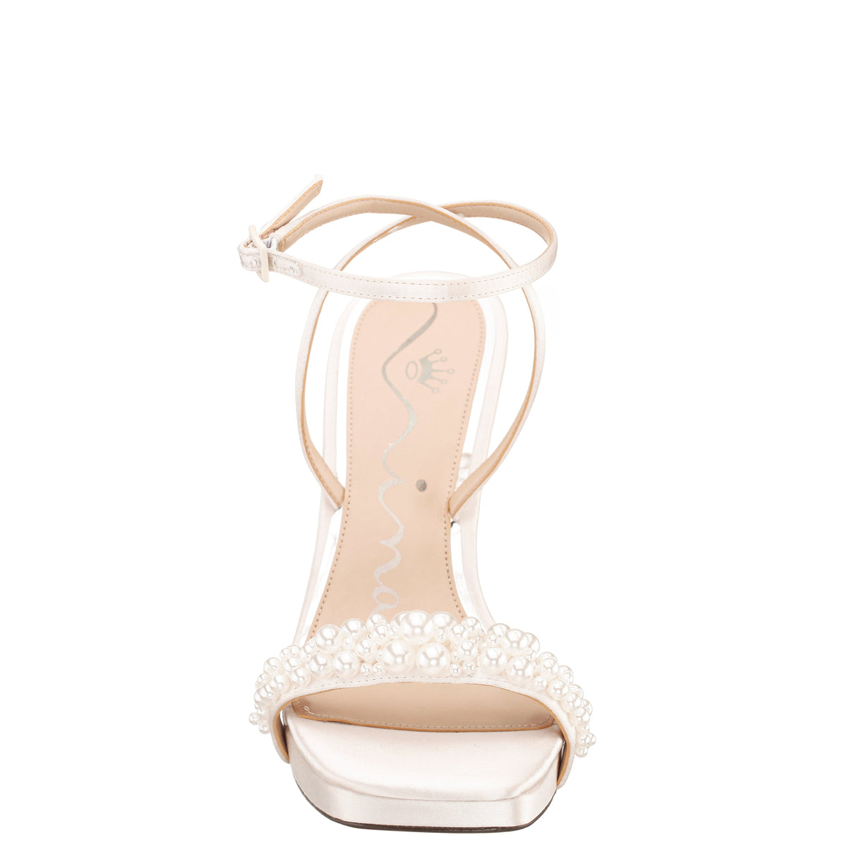 Evette White Sandal High-Heel Platform | Nina Shoes