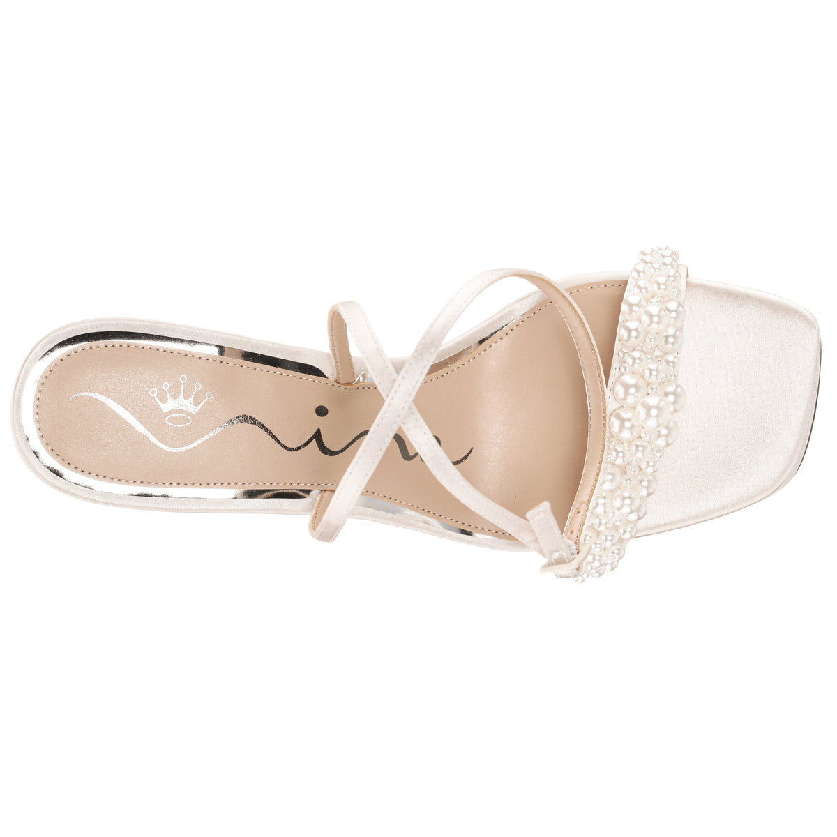Evette White Sandal High-Heel Platform | Nina Shoes