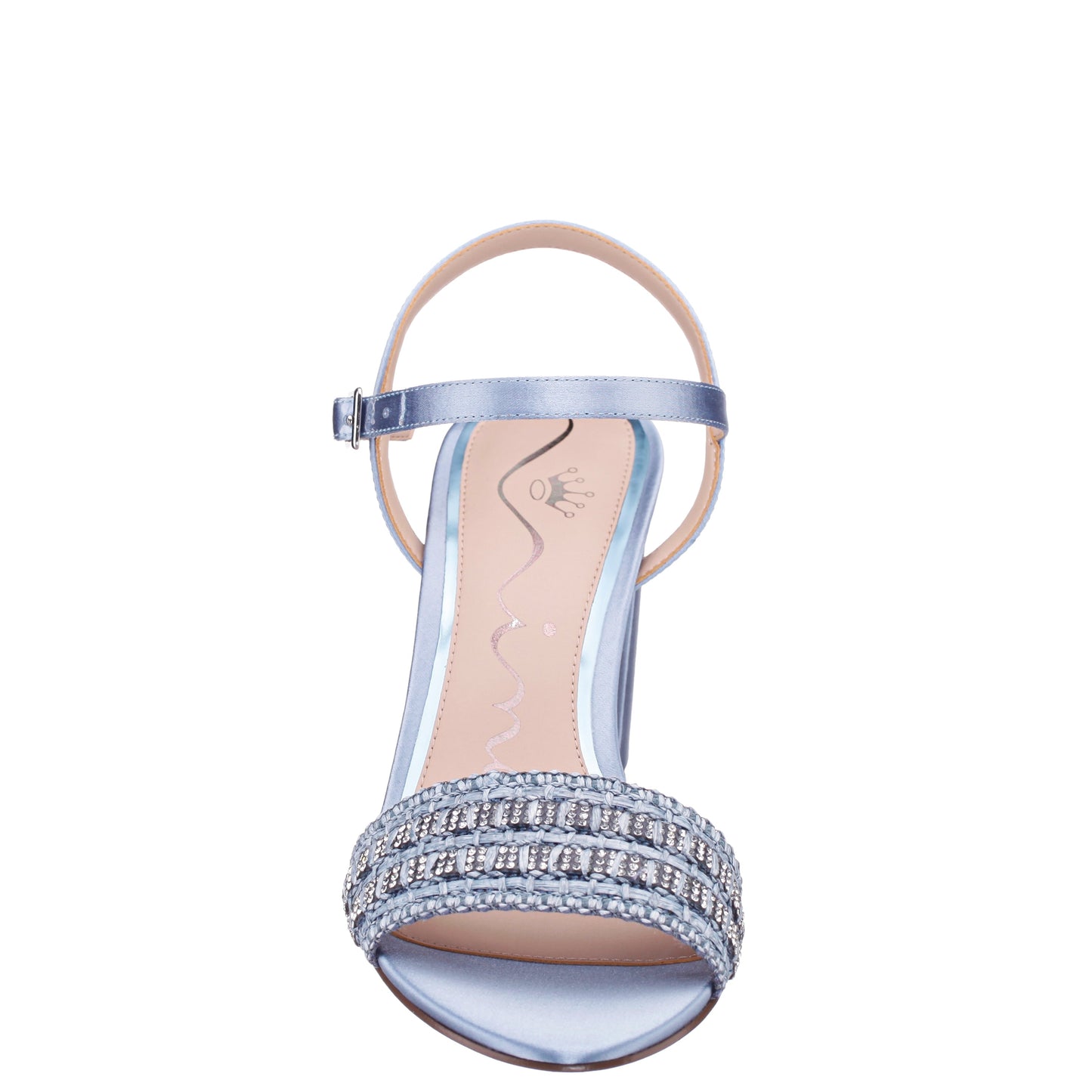 Herma Blue Sandal Mid-Heel | Nina Shoes