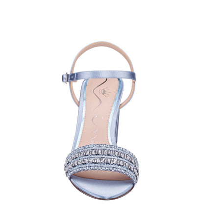 Herma Blue Sandal Mid-Heel | Nina Shoes
