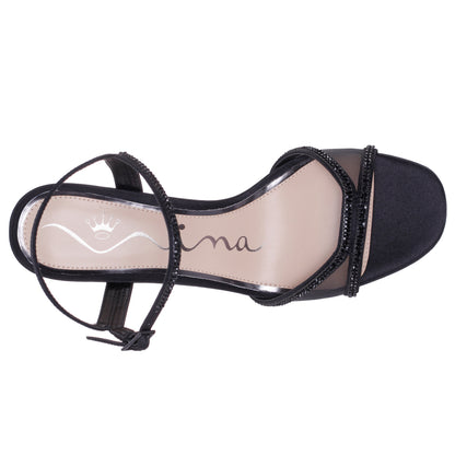 Adela Black Sandal High-Heel | Nina Shoes