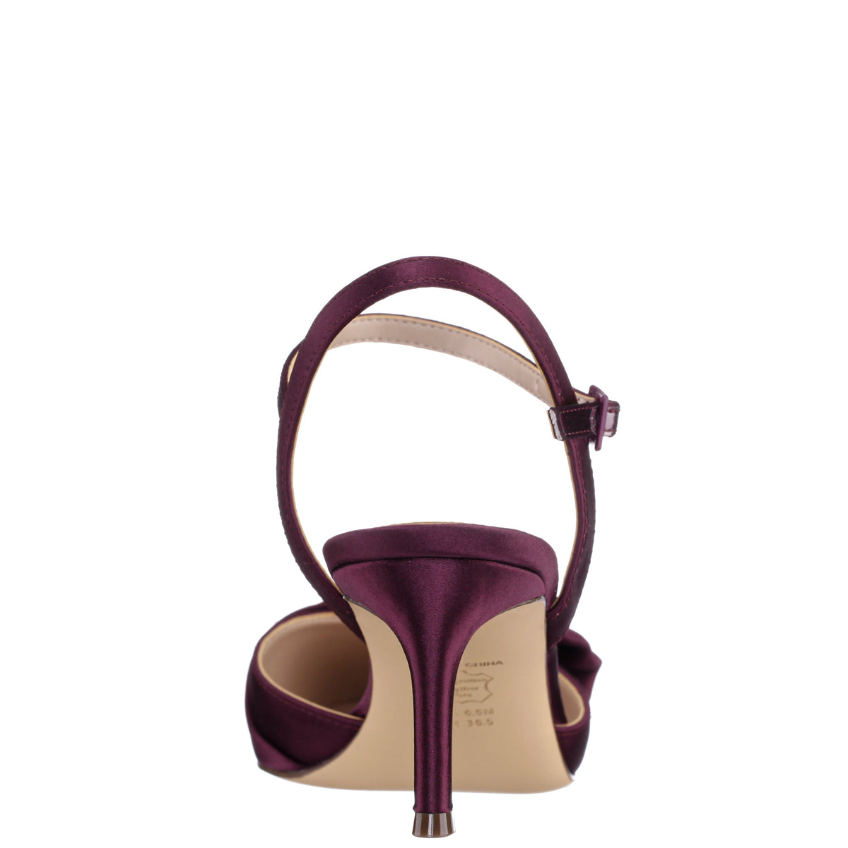 Naomia Red Satin Mid-Heel Pump | Nina Shoes