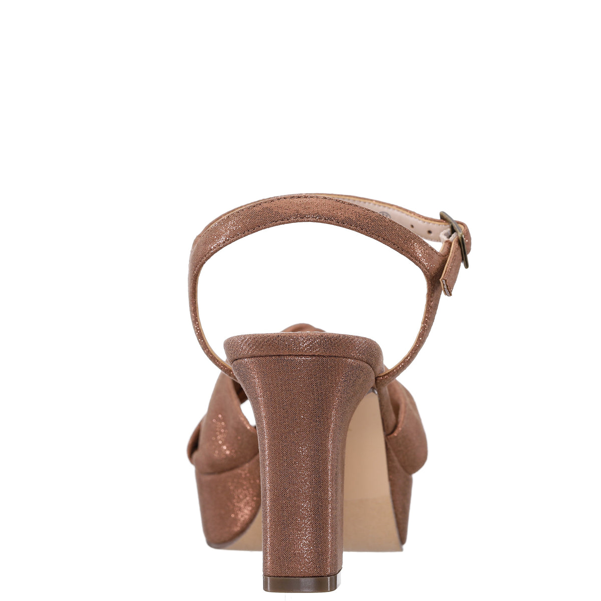 Floren Brown Sandal Mid-Heel Platform | Nina Shoes