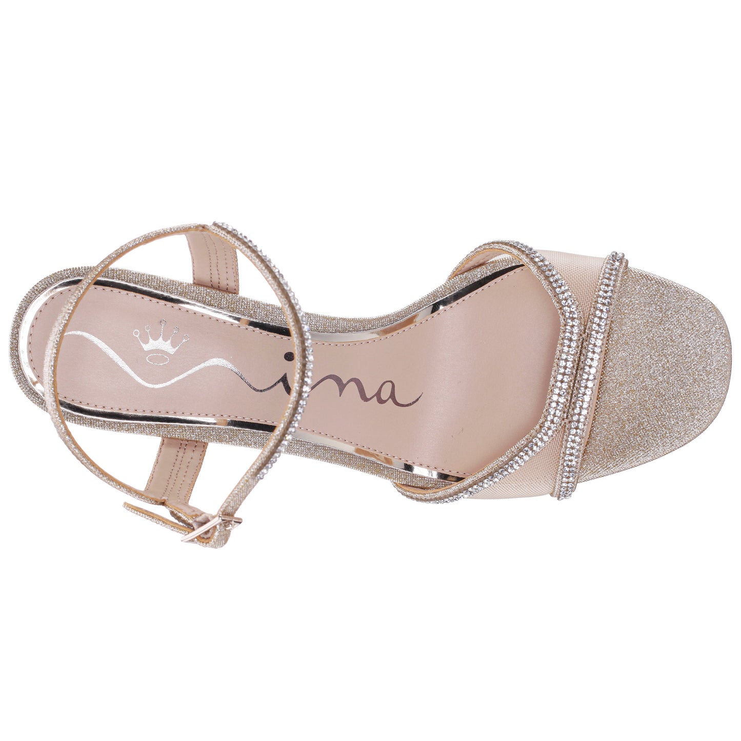 Adela Gold Sandal High-Heel | Nina Shoes