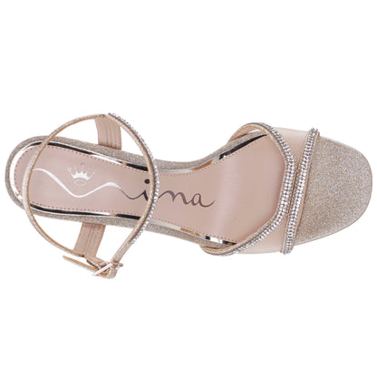 Adela Gold Sandal High-Heel | Nina Shoes