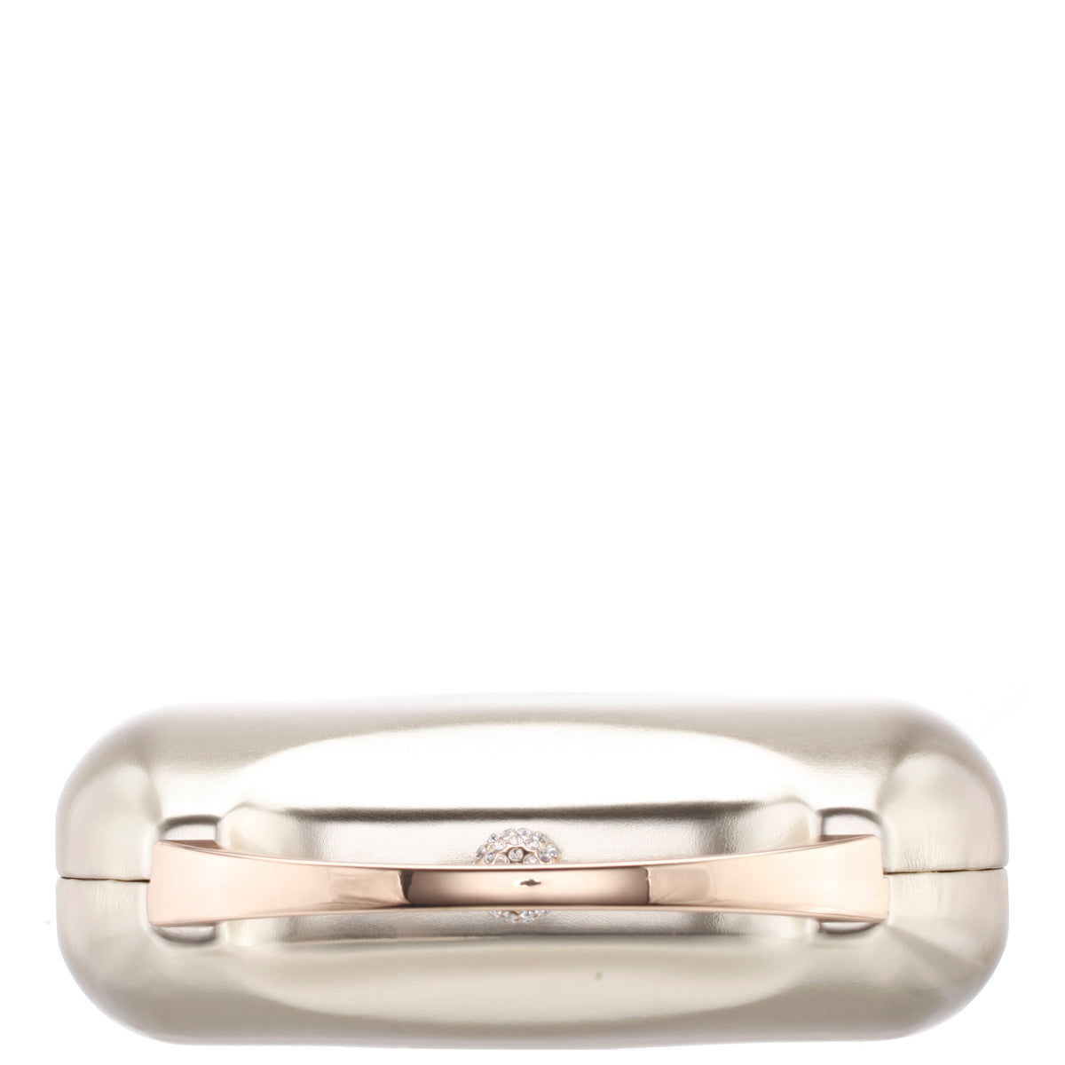 Brando-M Platino Metallic Foil/Glass Crystal Minaudiere | Nina Shoes