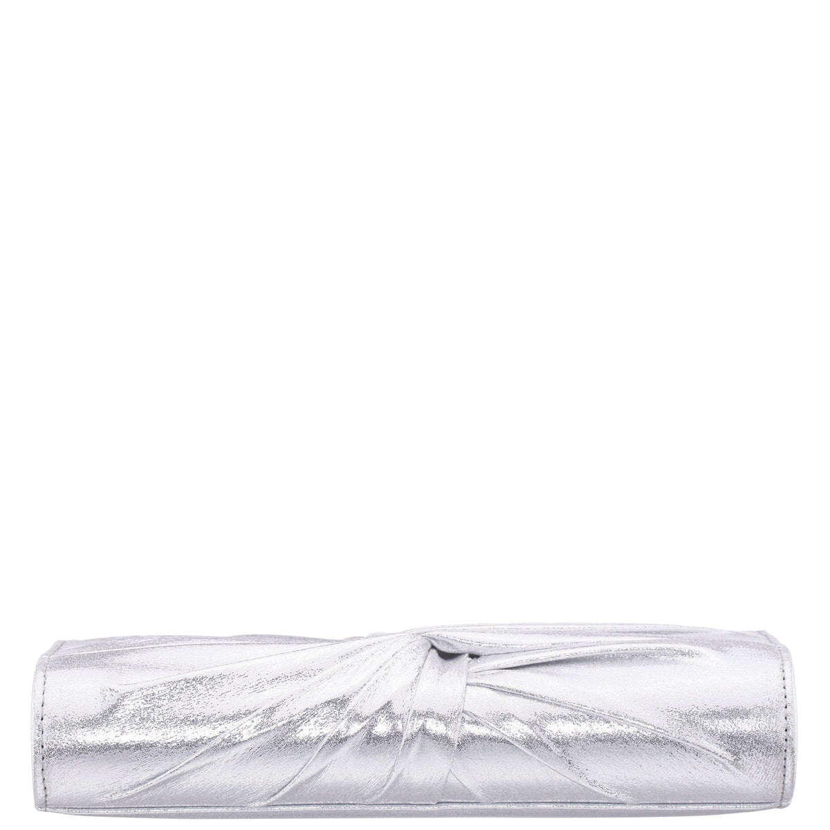 Spirit Silver Disco Suedette Foldover Clutch | Nina Shoes