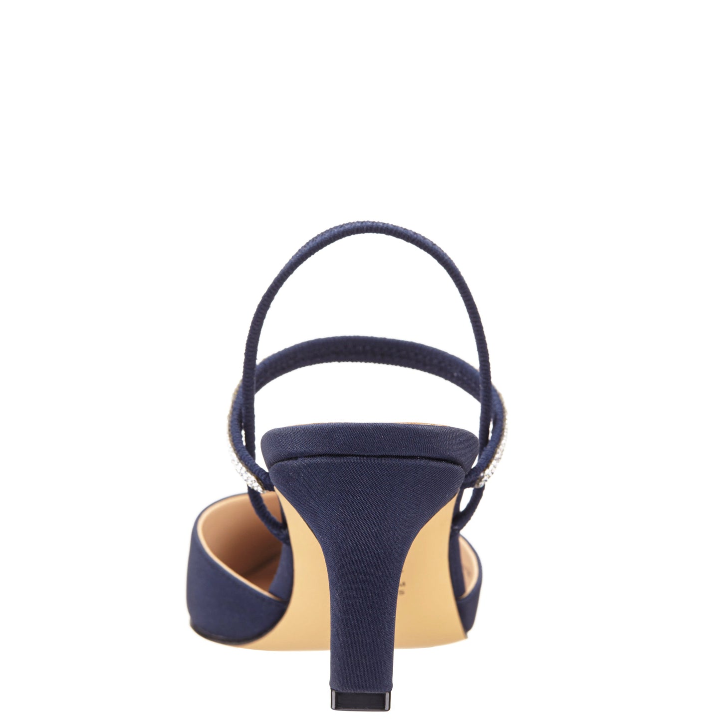 Billie Blue Satin Mid-Heel Pumps | Nina Shoes