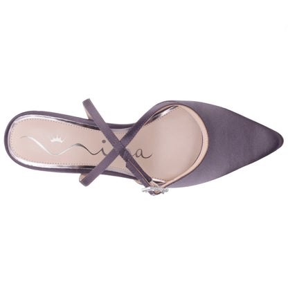 Nasha Grey High-Heel Pumps | Nina Shoes