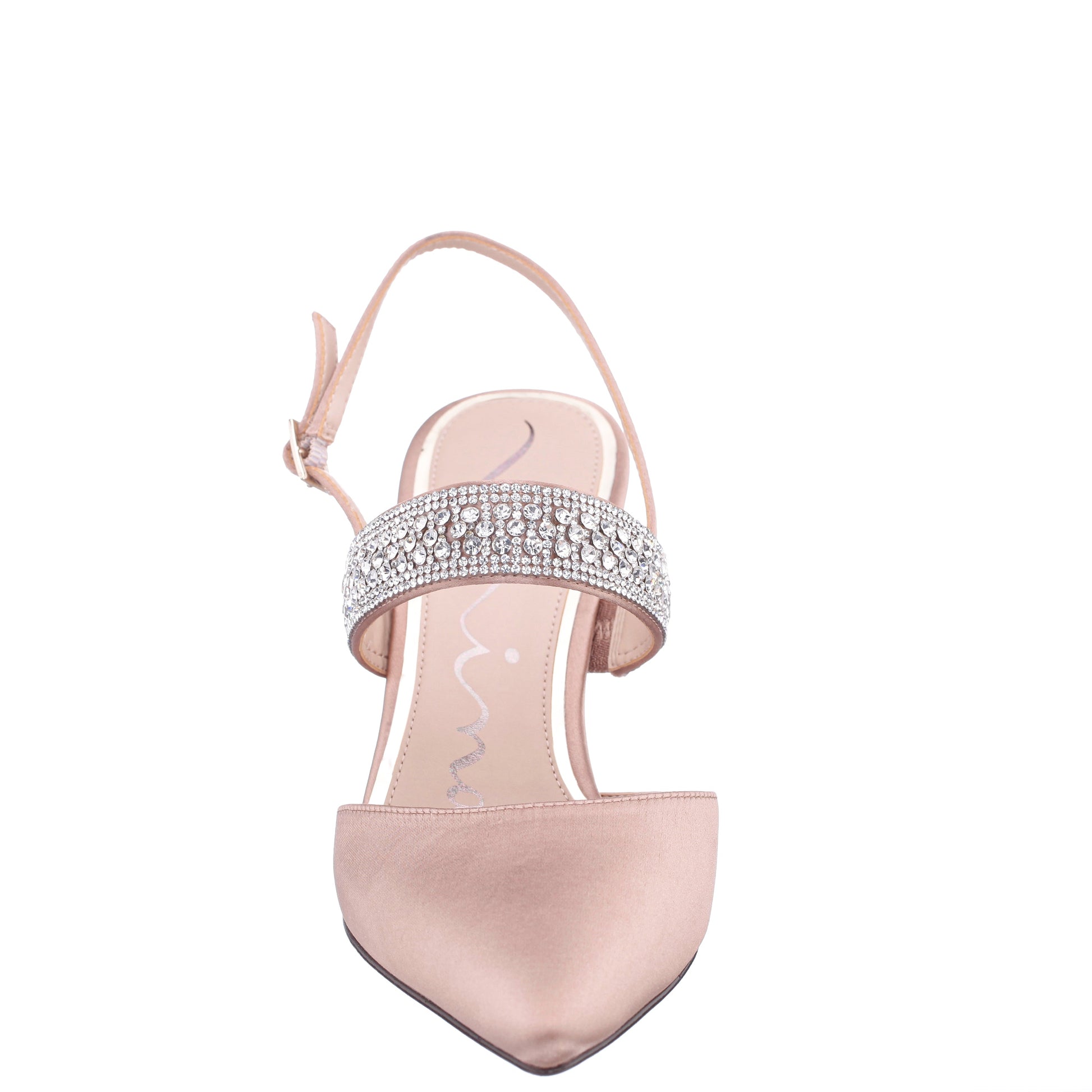 Trista Brown Mid-Heel Pumps | Nina Shoes