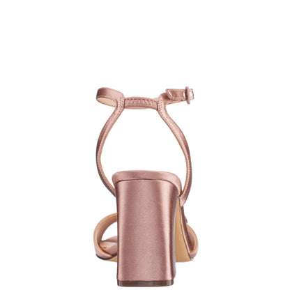 Quenbie Brown Sandal Mid-Heel | Nina Shoes