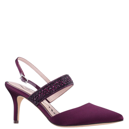 Trista Red Mid-Heel Pumps hi | Nina Shoes