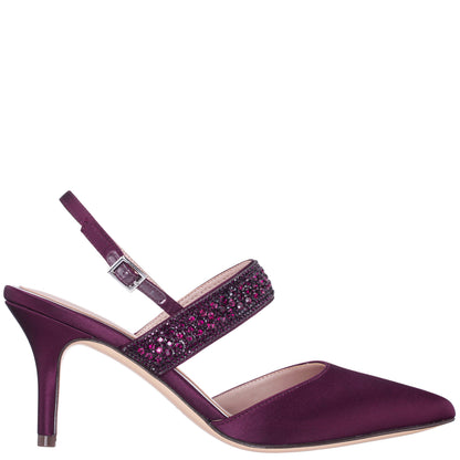 Trista Red Mid-Heel Pumps hi | Nina Shoes