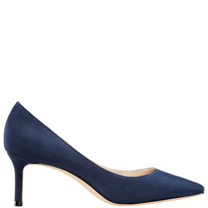 Nina60 Blue Mid-Heel Classic Pump | Nina Shoes