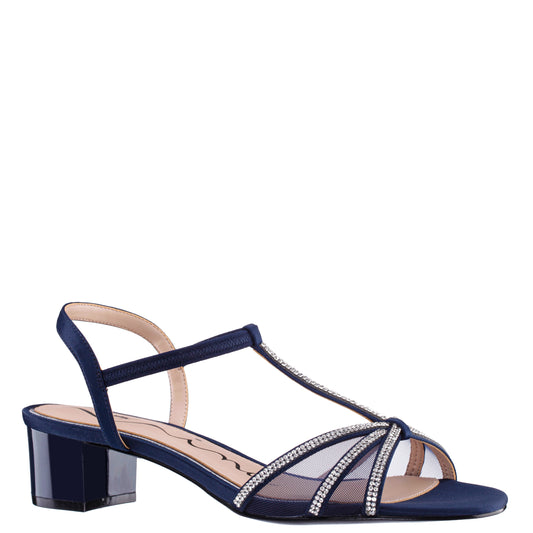 Goldie Blue Sandal Low-Heel | Nina Shoes