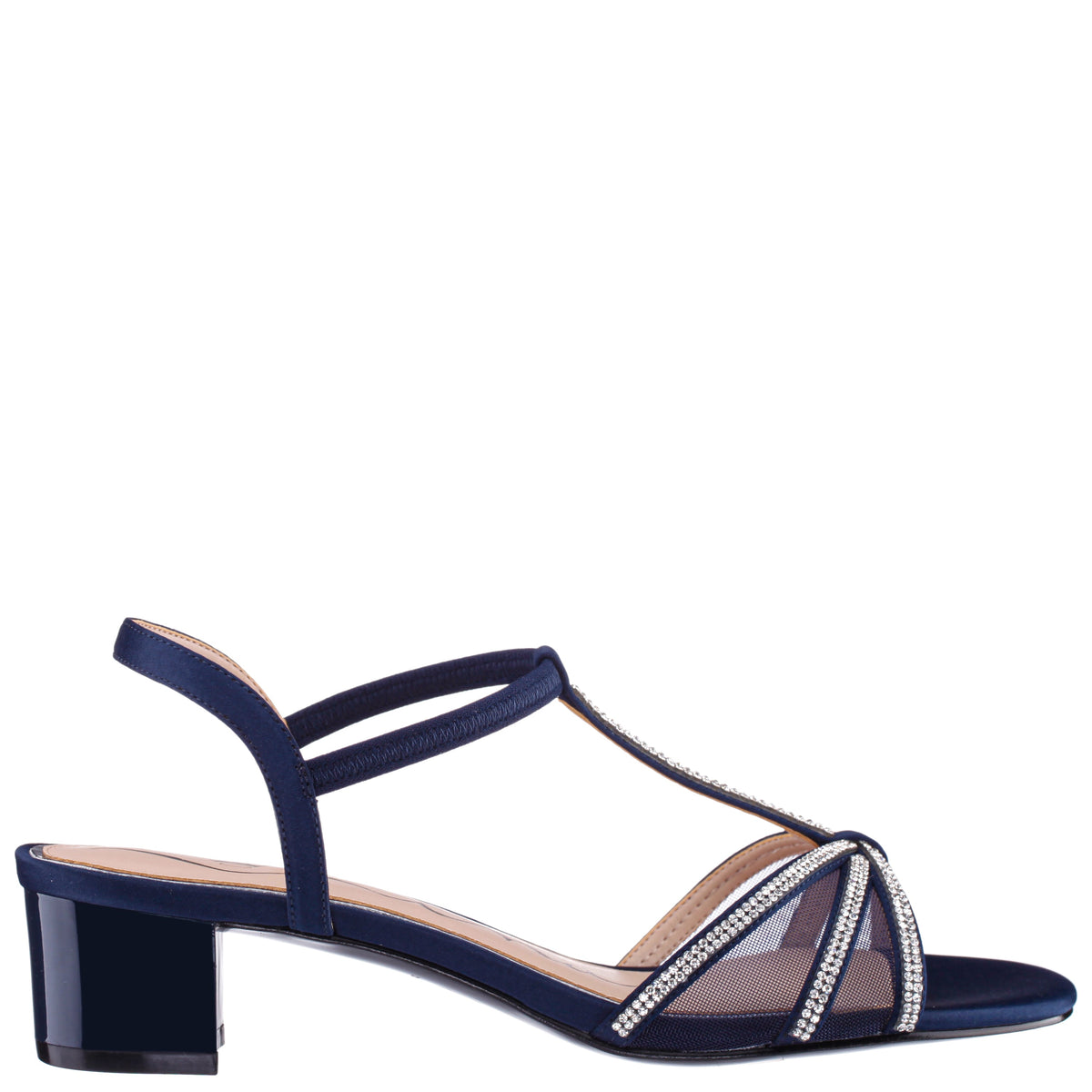 Goldie Blue Sandal Low-Heel | Nina Shoes