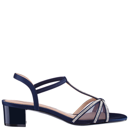 Goldie Blue Sandal Low-Heel | Nina Shoes