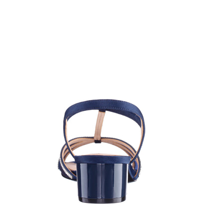 Goldie Blue Sandal Low-Heel | Nina Shoes