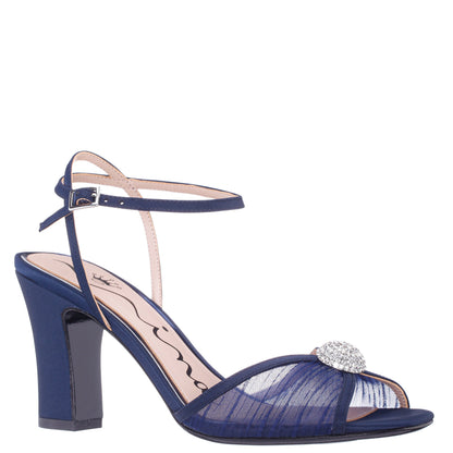Allyce Blue Block-Heel Sandals | Nina Shoes
