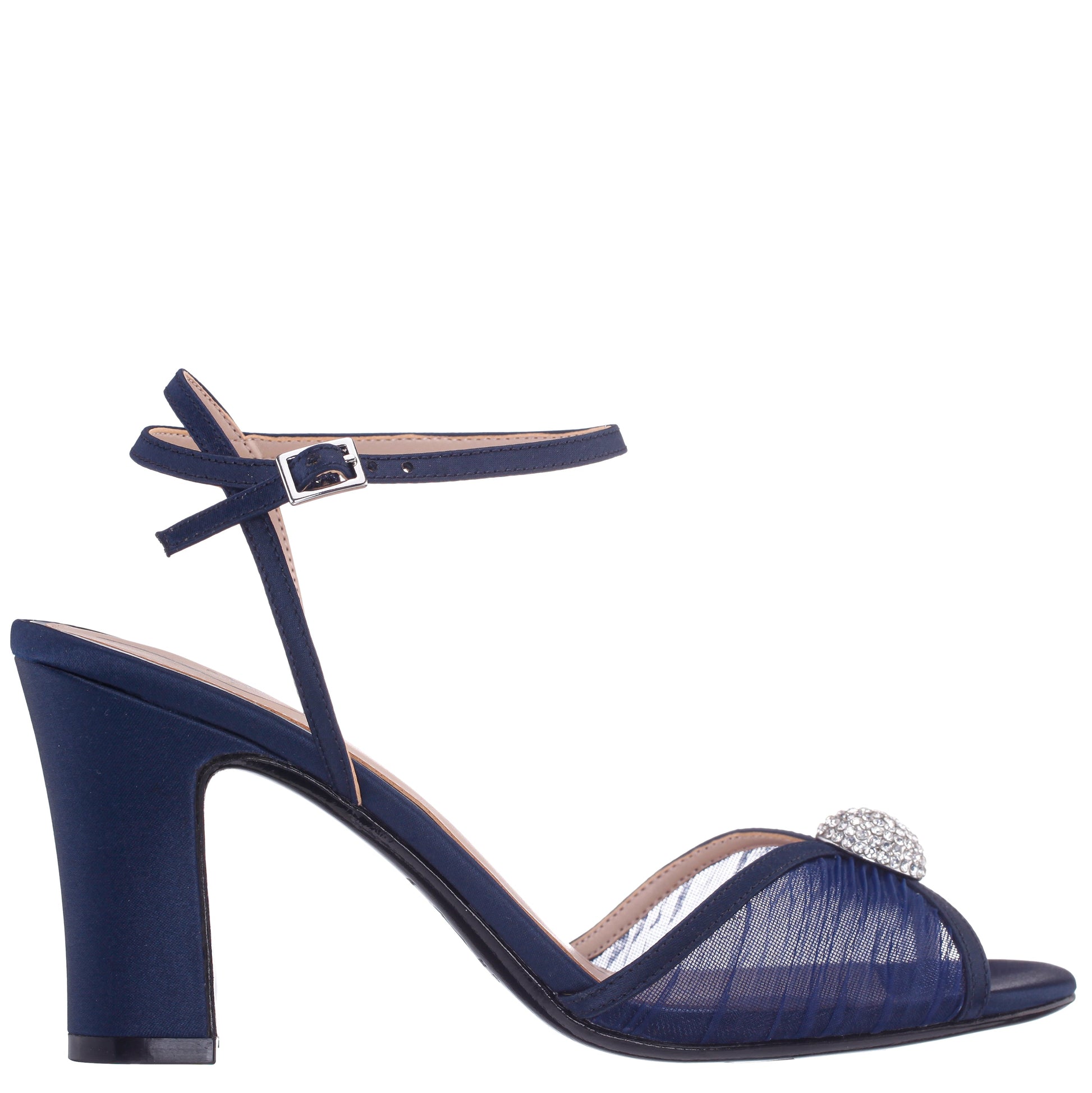 Allyce Blue Block-Heel Sandals | Nina Shoes