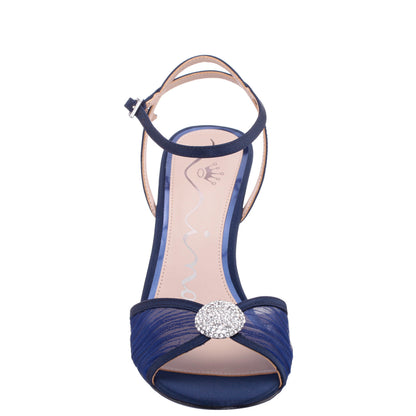 Allyce Blue Block-Heel Sandals | Nina Shoes