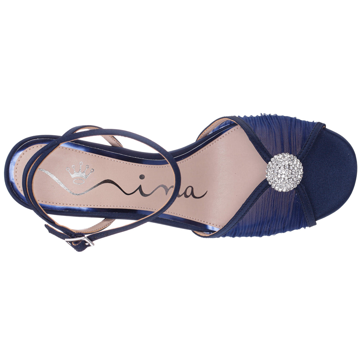 Allyce Blue Block-Heel Sandals | Nina Shoes
