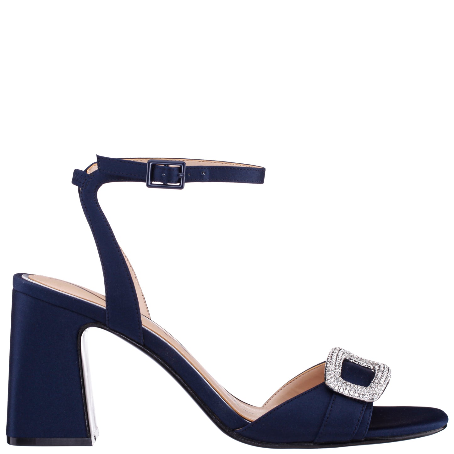 Quenbie Blue Sandal Mid-Heel | Nina Shoes