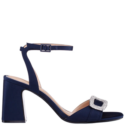 Quenbie Blue Sandal Mid-Heel | Nina Shoes
