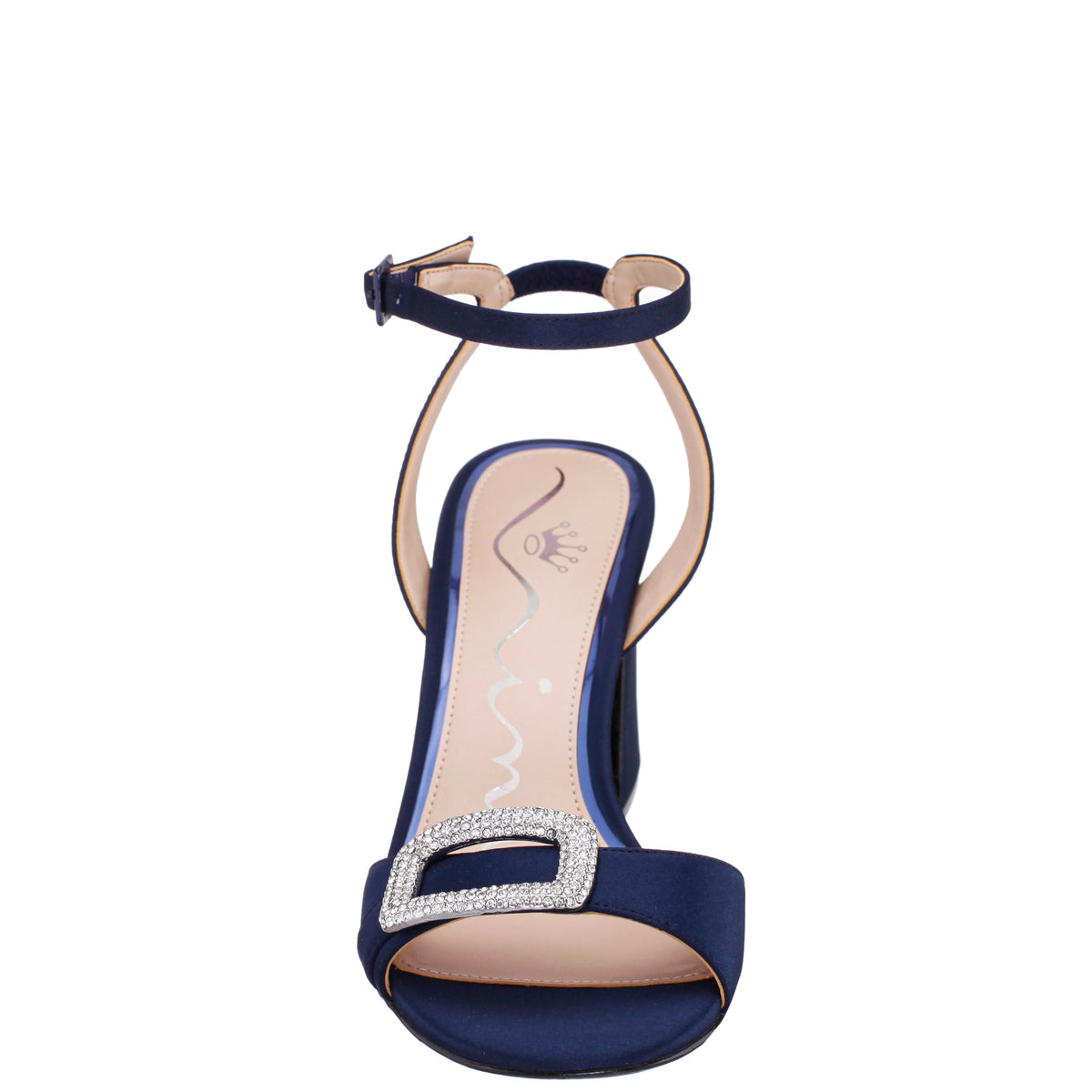 Quenbie Blue Sandal Mid-Heel | Nina Shoes