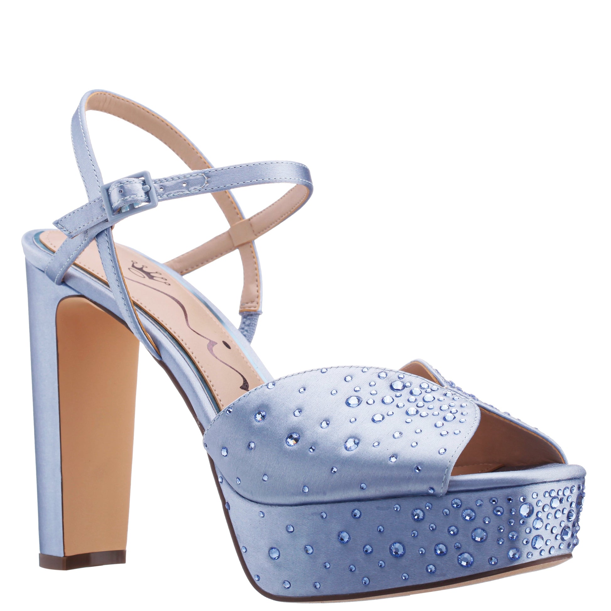 Addison Blue Sandal Stiletto-Heel Platform | Nina Shoes