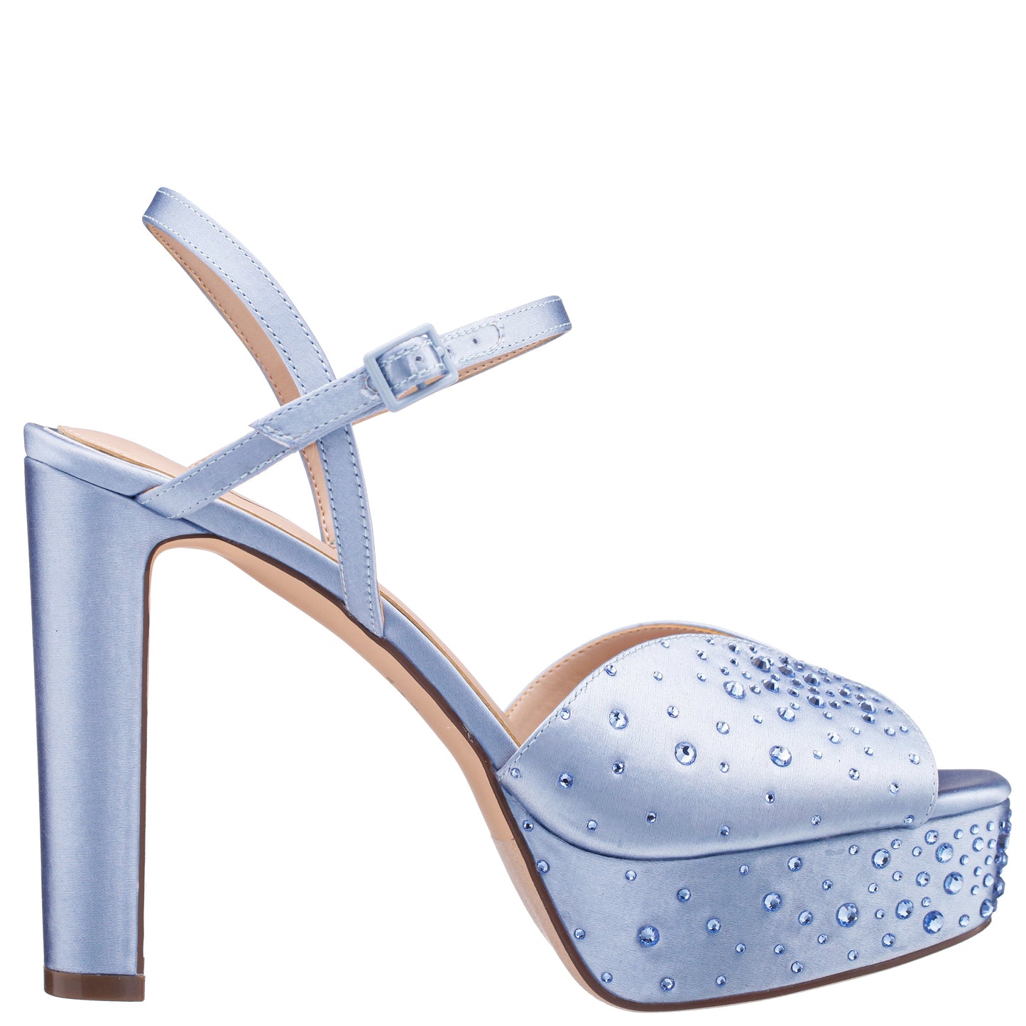 Addison Blue Sandal Stiletto-Heel Platform | Nina Shoes