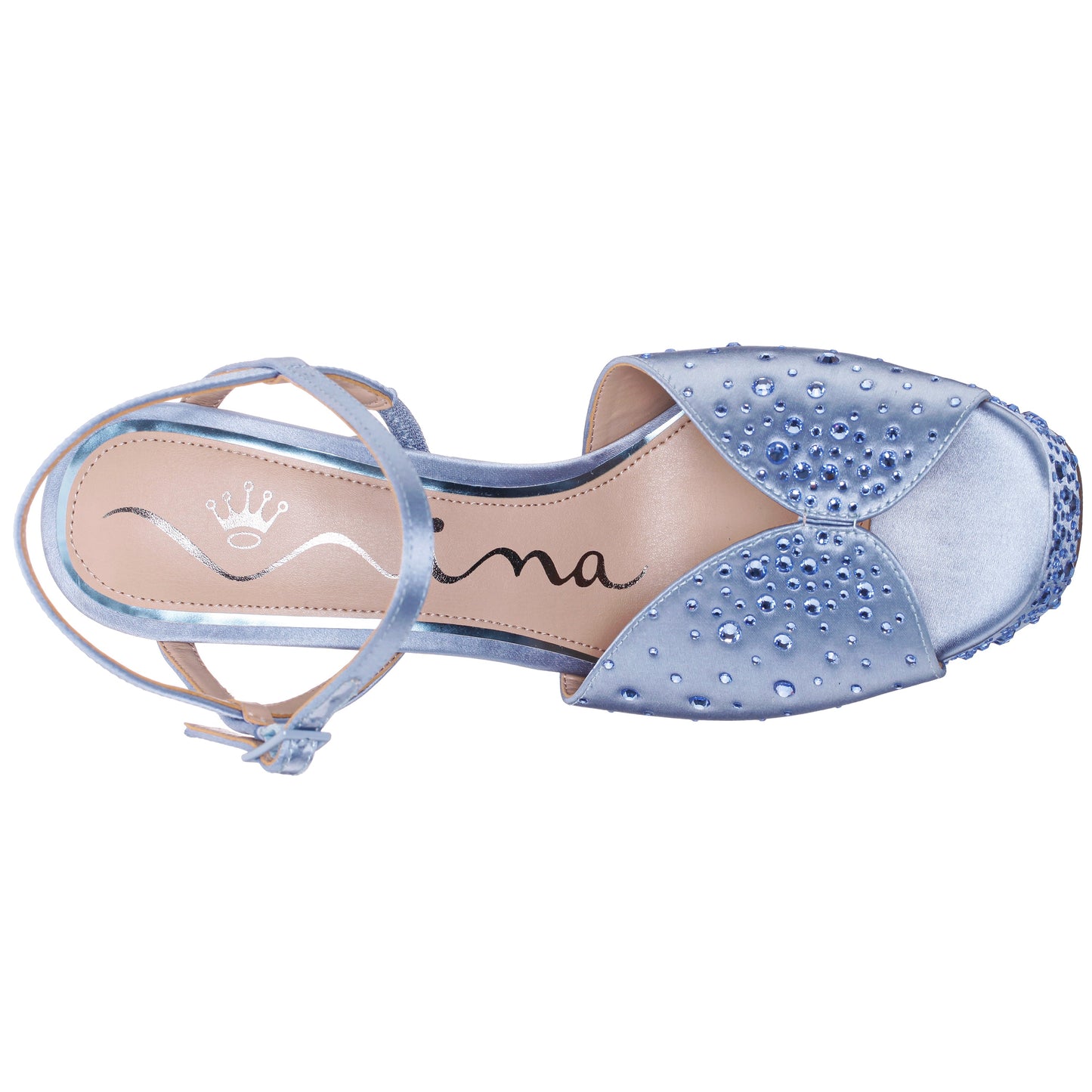 Addison Blue Sandal Stiletto-Heel Platform | Nina Shoes