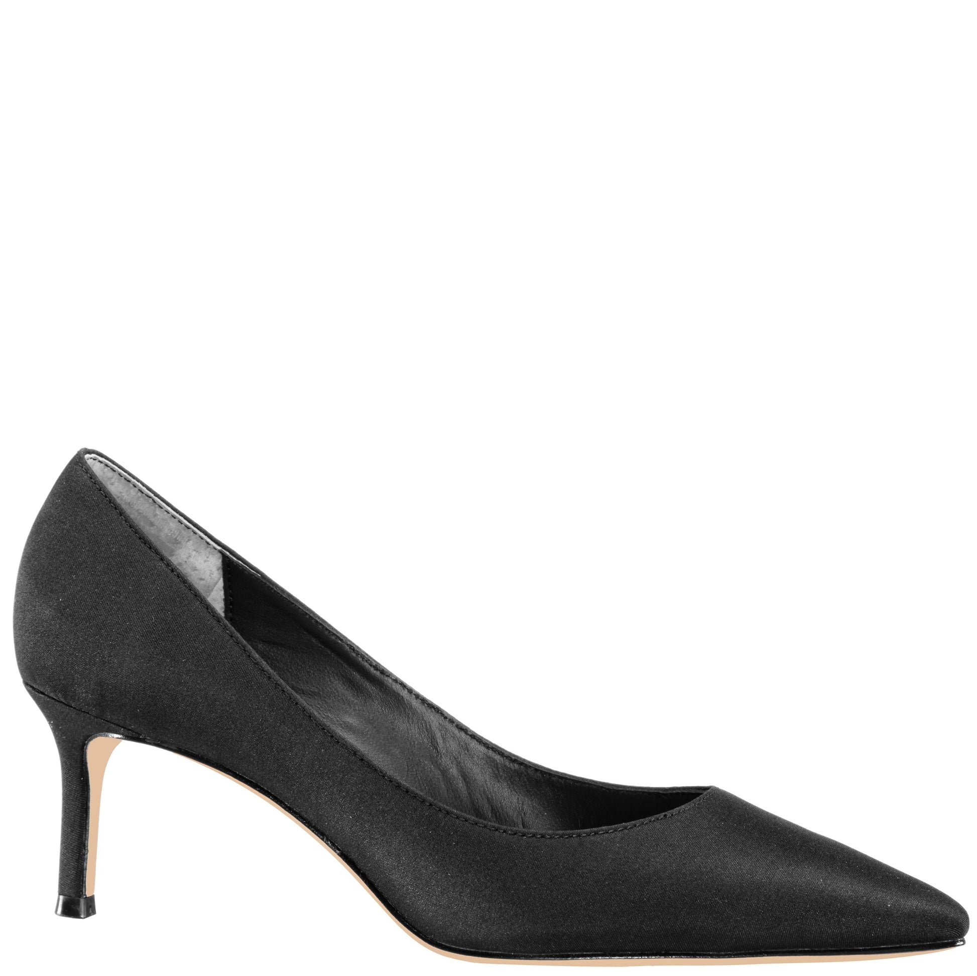 Nina60 Black Mid-Heel Classic Pump | Nina Shoes