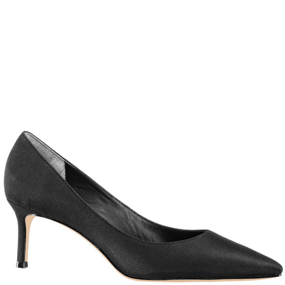 Nina60 Black Mid-Heel Classic Pump | Nina Shoes