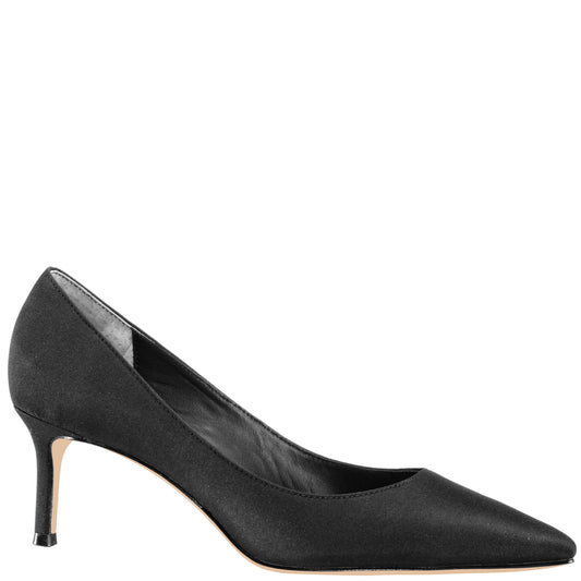 Nina60 Black Mid-Heel Classic Pump | Nina Shoes